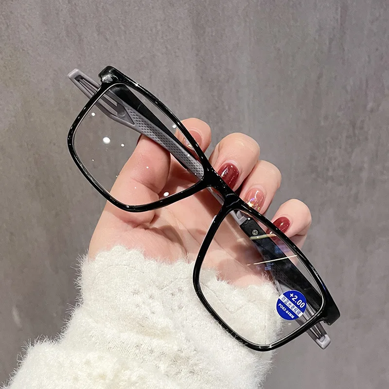 Occhiali Da Lettura Con Montatura Rettangolare TR90 Occhiali Da Presbite Moda Retrò Lettori Ultraleggeri Per Donna Uomo Da 1 0 A 4 0 G 601099534551849 - Foto 7