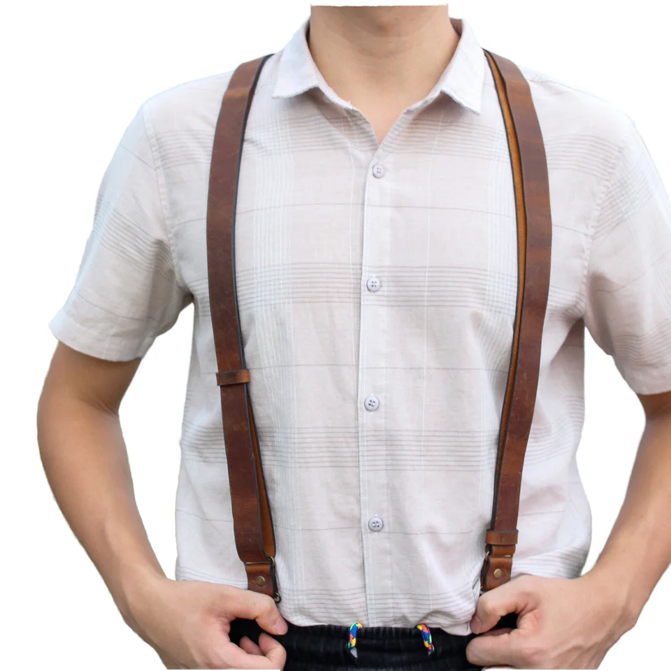 brown dress suspenders Sassy suspenders braces in brown from Emmy Design