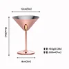 Coppa da martini in acciaio inossidabile color oro rosa