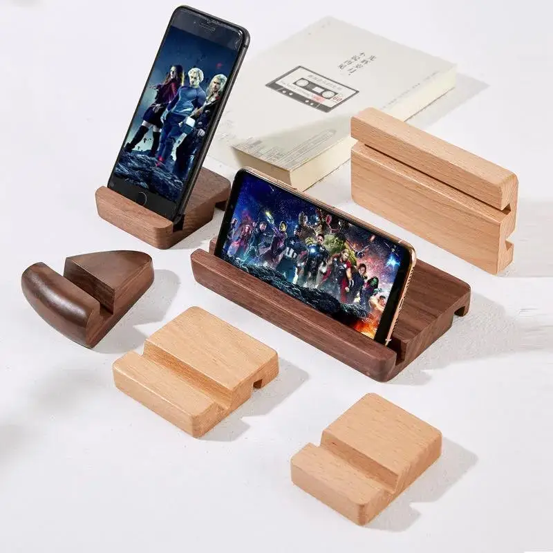 Eco-friendly Custom Wooden Cellphone Holder Stand Display