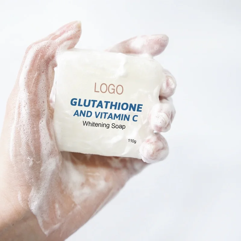 Private Label Skin Brightening Collagen Vitamin C Glutathione Whitening Soap For Black Skin