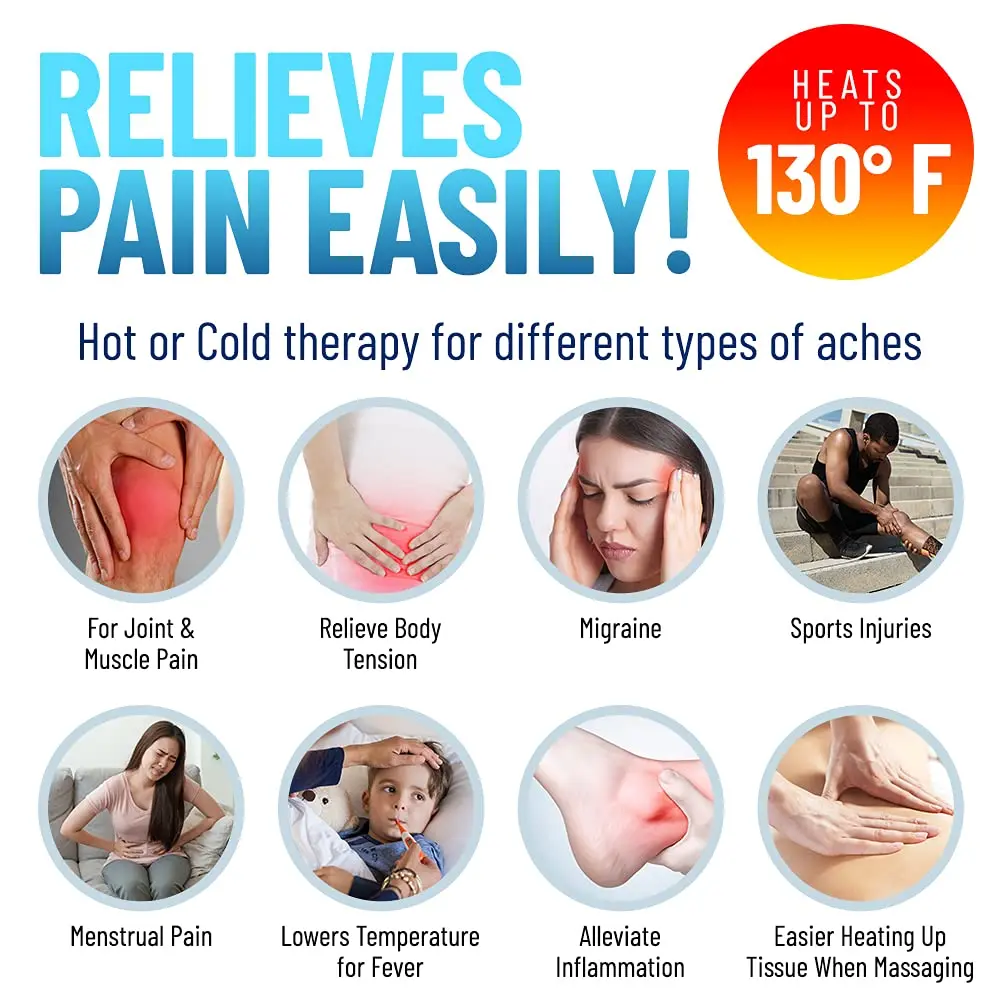 Click It Heat Hot Pack Heat Pad E Shape For Shoulder Neck And Back