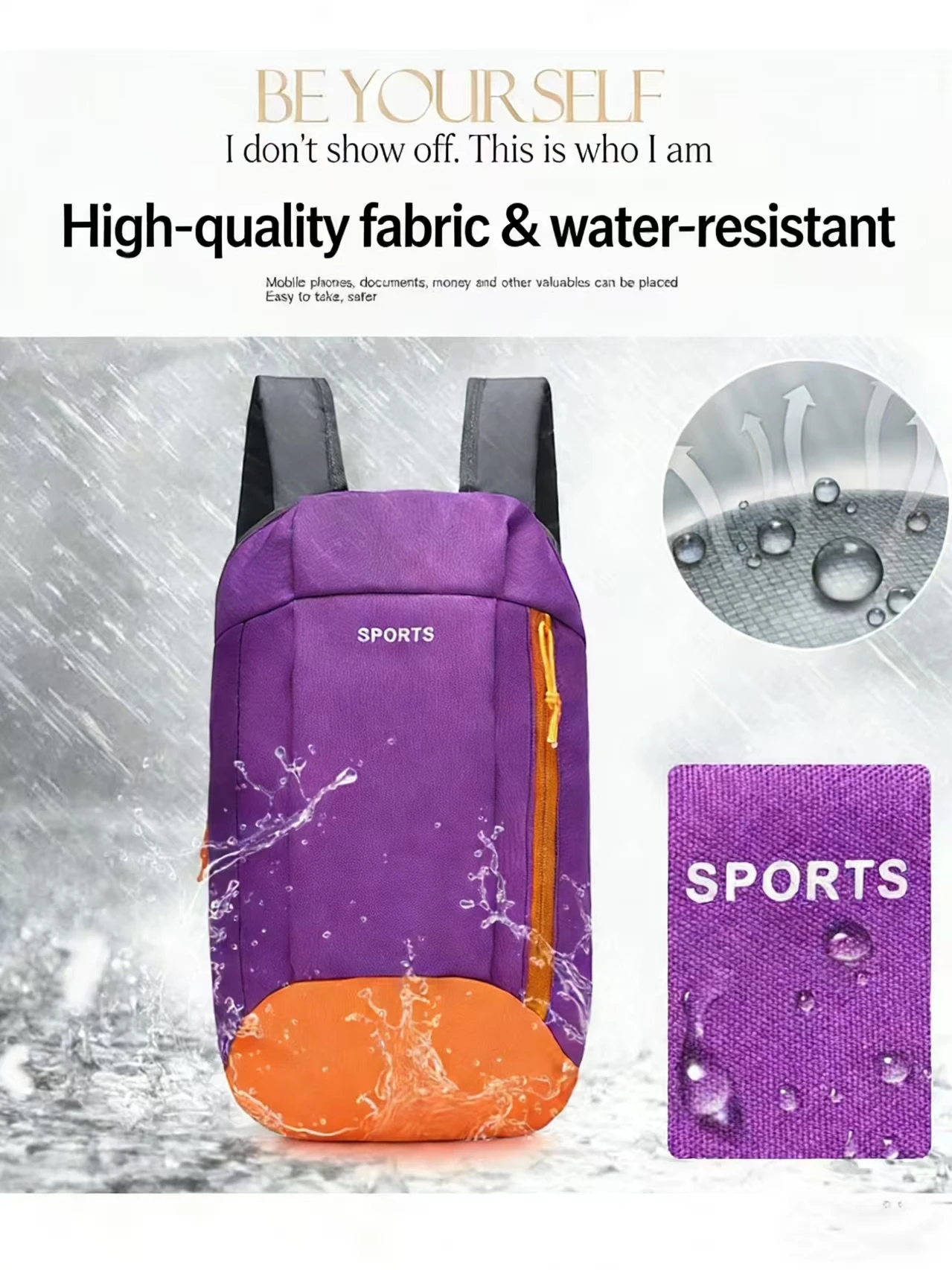 Lightweight Small Backpack for Men and Women-Outdoor Sports Travel Hiking & Mountaineering Gift preview 5