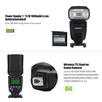 YONGNUO YN862C Speedlite Flash Light Wireless TTL Camera Flash Master Slave Speedlite for Canon 5D IV/6D/7D/40D/650D/1200D/EOS detail image