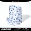 White background blue splash ink