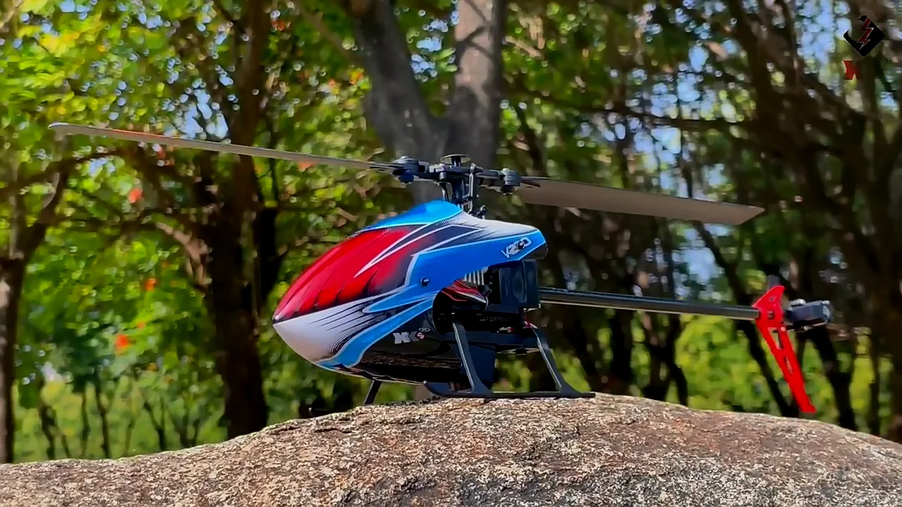 Hélicoptère WLtoys K127 RC RTF – 2,4G 4CH Gyroscope 6 Axes – 2 Batteries Incluses RC Helicopter Mode 2