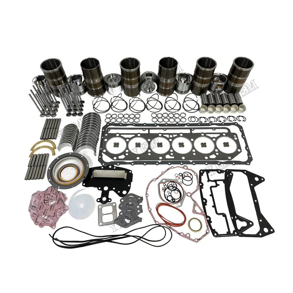 Overhaul Kit With Valves Engine Bearings Cylinder Liner Piston Rings Full Gasket Kit Fit for Caterpillar C-9 Engine 2
