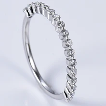 Carline 925 Sterling Silver Zircon More Drills Custom Luxury Design Rhodium Plated Moissanite Fine Jewelry Fashion Women's Ring