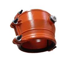 Customized Pipeline Connectors Ductile Cast Iron Steel Leak Pipe Fittings Repairing Clamp Hough Section