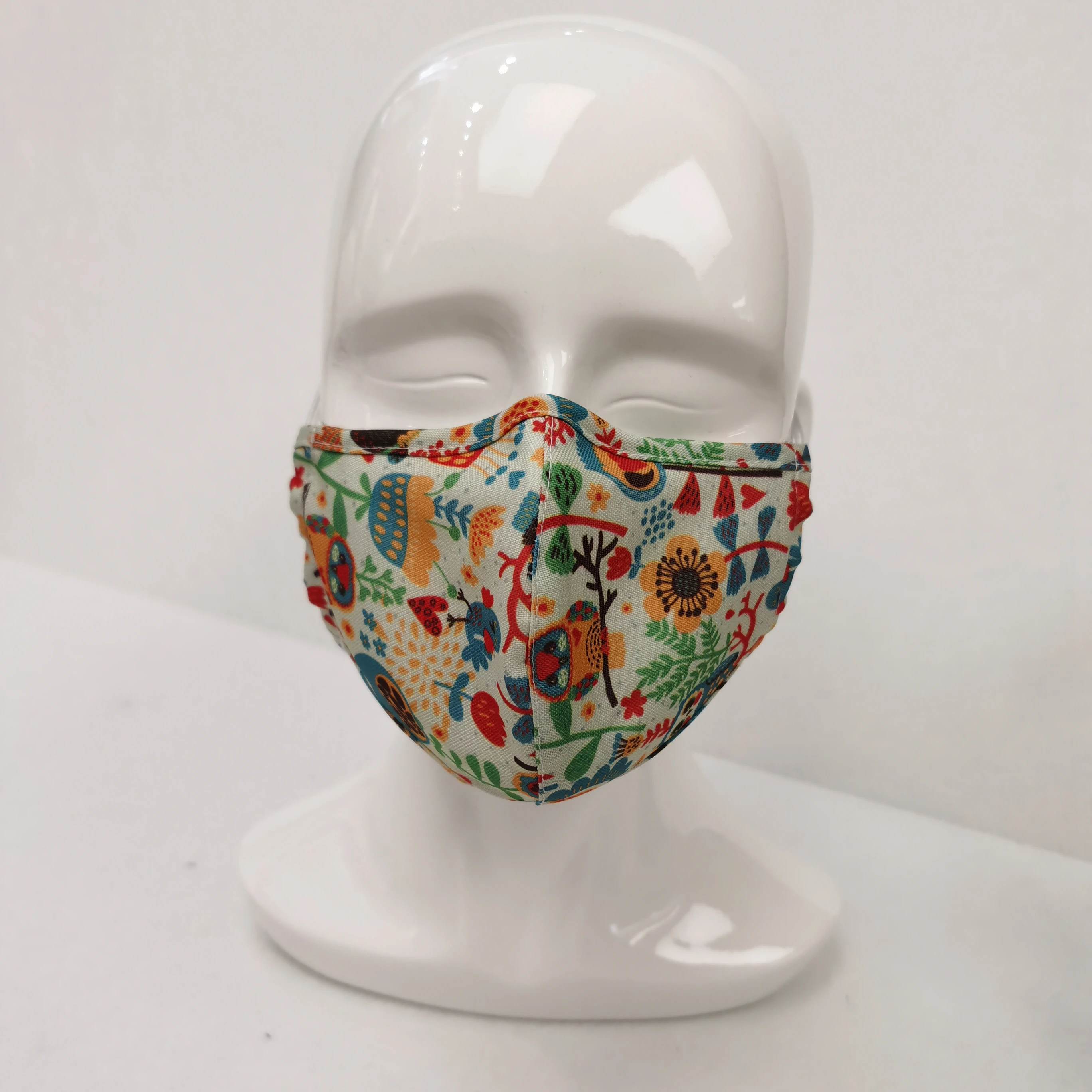 Cloth Cover with Adjustable Ear Loops Air Filter Washable 2 layers Reusable Facemask