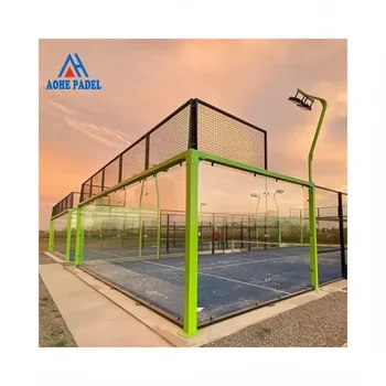10*20m Panoramic Padel Tennis Courts Chinese Factory Best Price Hot Sale in  World
