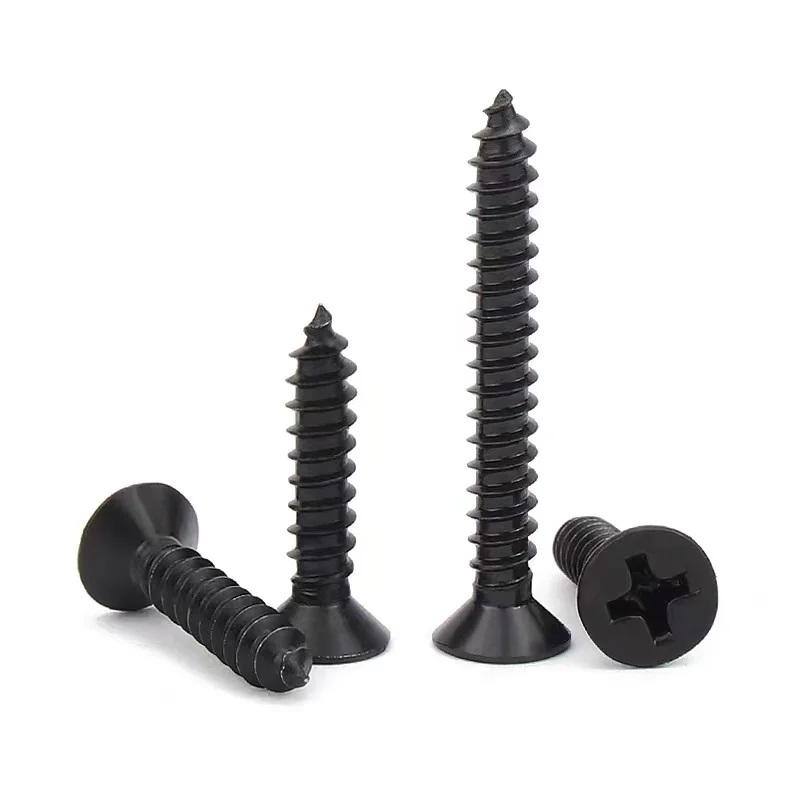 Flat Head Torx Screws 304 Stainless Steel Black Countersunk Self Tapping Anti-Theft Tamper Resistant Screws for Wood manufacture