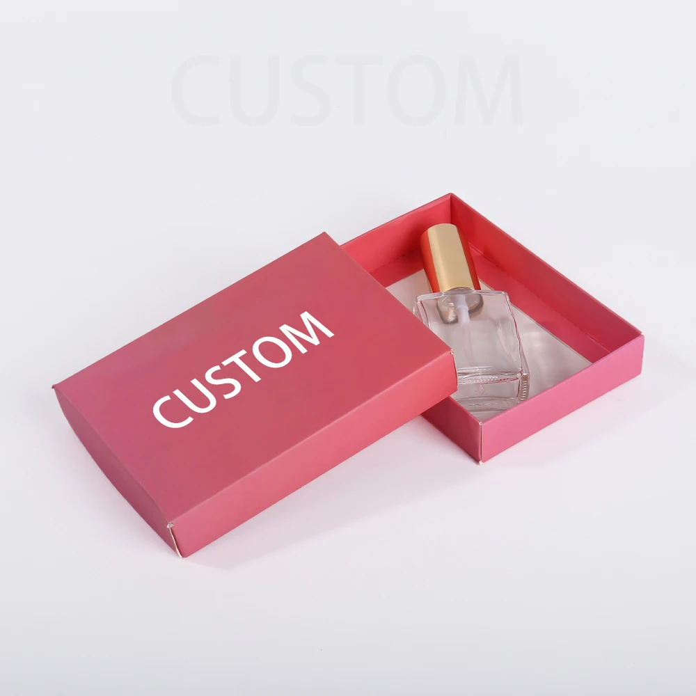 Custom Perfume Gift Box High-Grade Essential Oil Cosmetic Set Hot Stamping Logo Luxury Incense White Card Soft Packaging Box