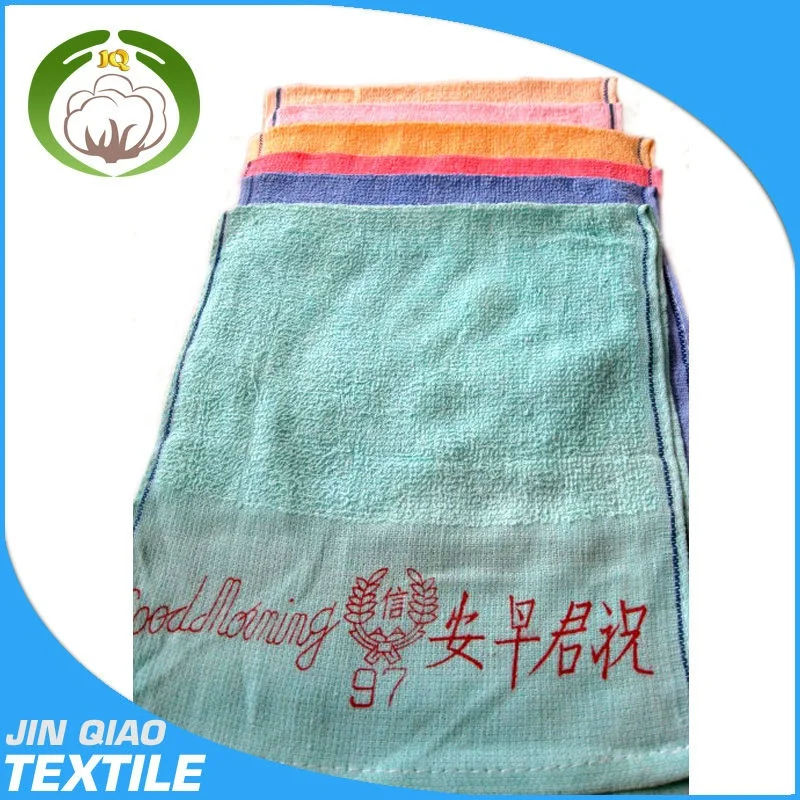 2024, Лидер продаж, дешевое полотенце для рук, доброе утро, хлопковое Тканое оборудование, быстросохнущее изделие, простой стиль для домашнего использования, сделано в Китае