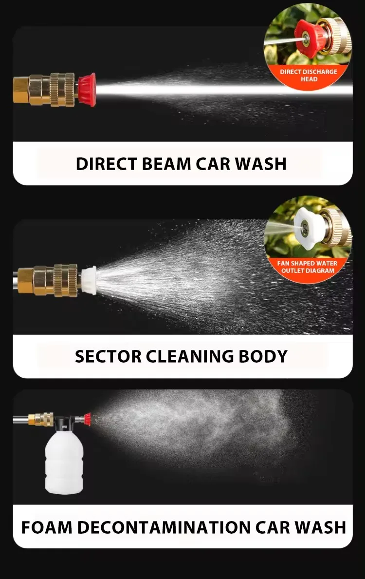 High-voltage Wireless Car Wash Gun Household Portable Car Wash Water Gun Rechargeable High-power Lithium Battery Car Washer