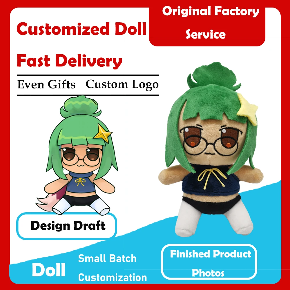 High quality Promotional Custom made Stuffed Cartoon Animal Customization make your own OEM plush soft toys