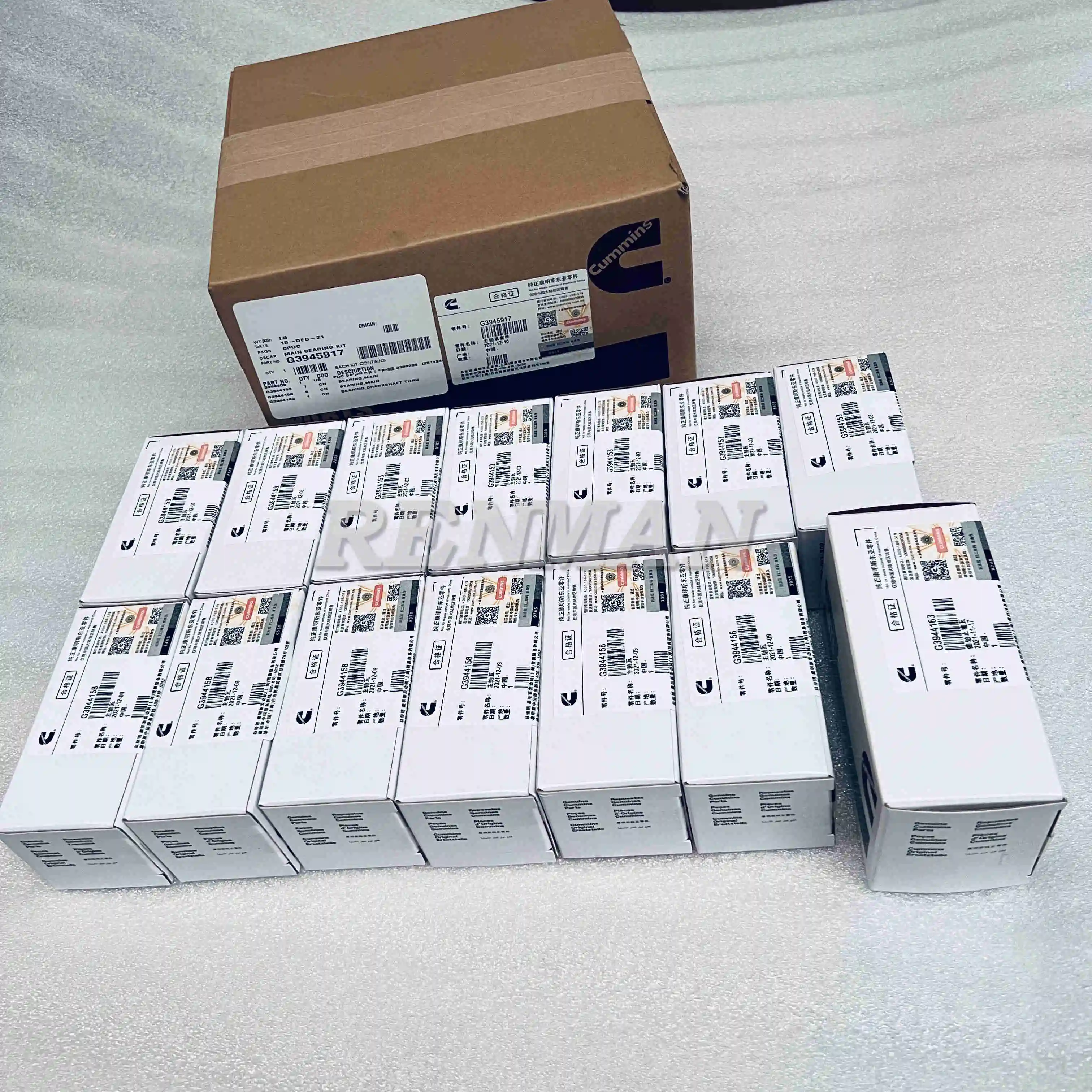 6CT Cummins Main Bearing Kit G3945917 Machinery Diesel Engine  