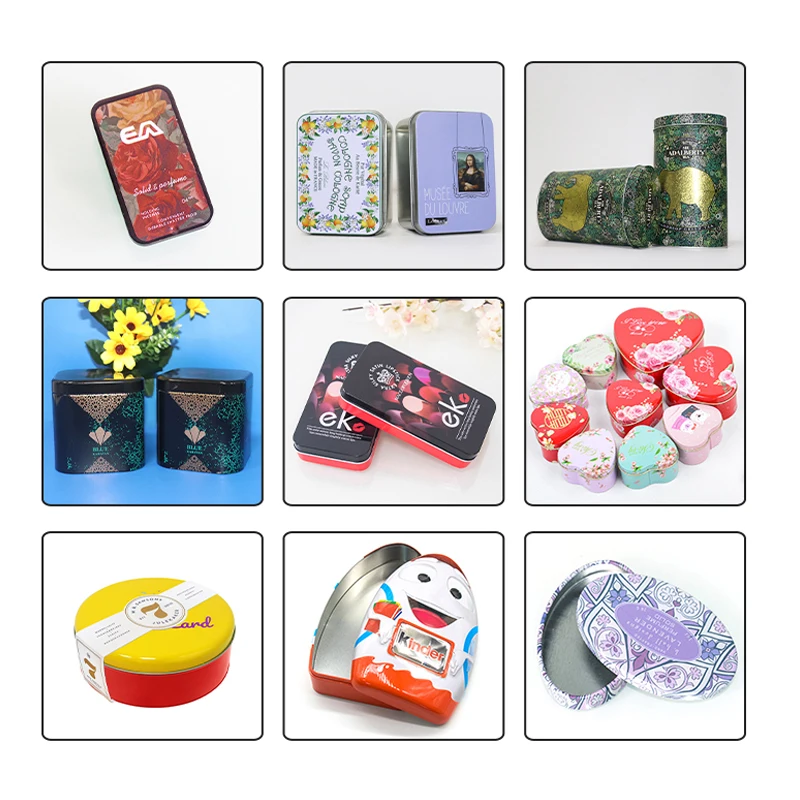 Низкий минимальный заказ, высокое качество, оптовая продажа, маленькая жестяная коробка, квадратная жестяная банка для конфет, металлическая жестяная коробка dongguan