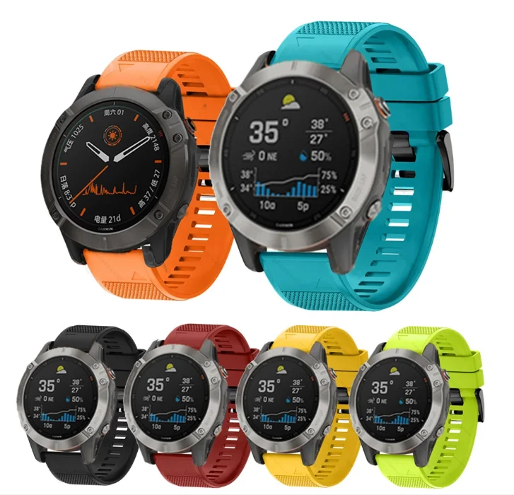 Hotsales Smart Watch Band Straps for Garmin Fenix 6 6S 6X 5X 5 5S 3 3HR Forerunner 935 945 Quick Fit Release Silicone Strap 22mm