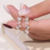 18k gold lab diamond earring