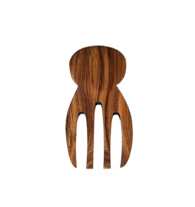 Кухонный помощник для салата из дерева акации деревянные серверные