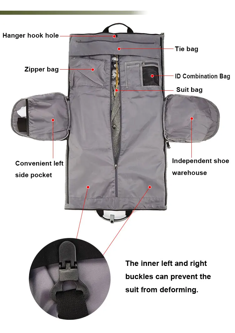 Highquality Unisex Foldable Clothing Bag Waterproof Portable Fitness