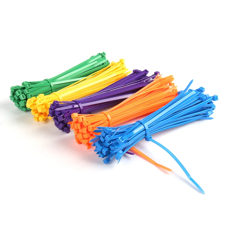 Haitai Ce Rohs Hampoolgroup Self-locking Colourful Pa66 Zip Ties Better Quality 7.0*350MM Round Circle Head Nylon Cable Tie