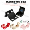 White One-piece foldable magnetic box