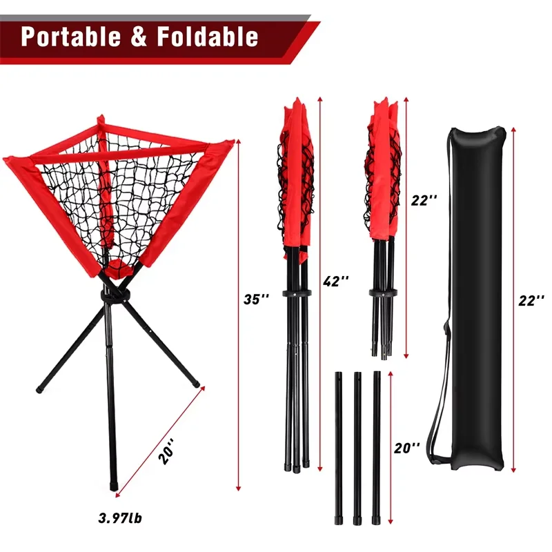 Training Equipment Detachable Batting Rack Practice Pitching Ball Storage Baseball Softball Coaching Accessories