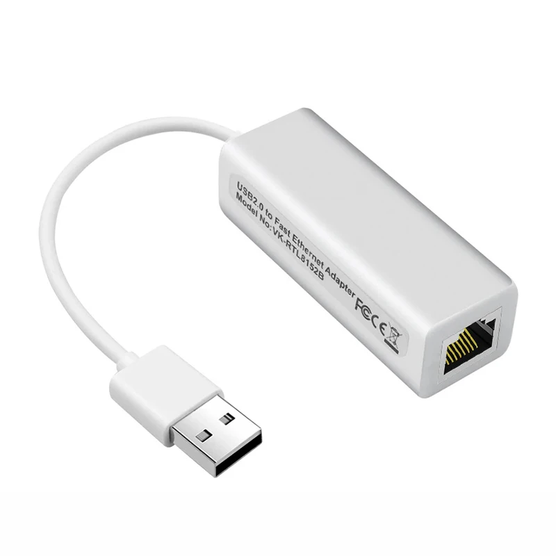 External Wired Adapter Usb 2.0 Usb2.0 To 10/100 Mbps Rj45 Lan