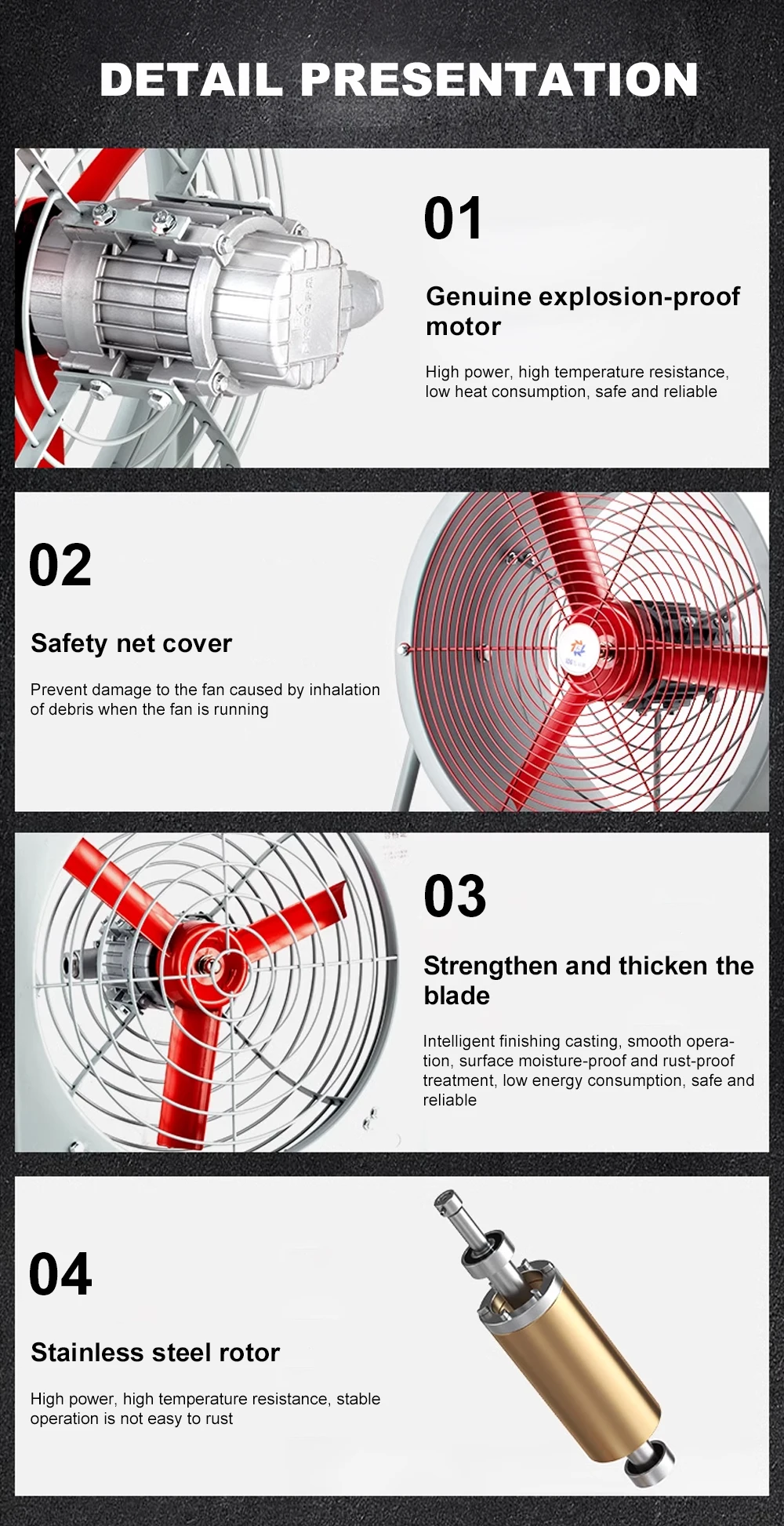 Axial Flow Fan, 380V, Explosion-proof, Flameproof, IIB - detail 14