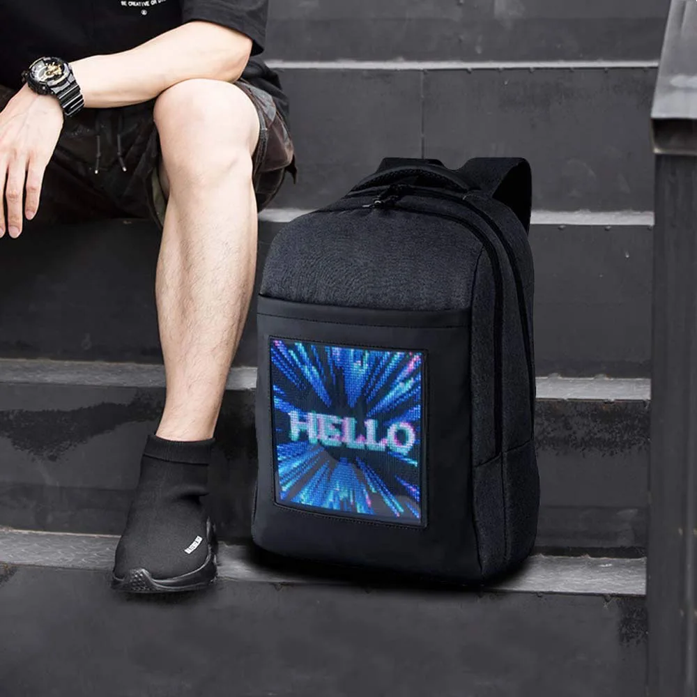 New Design Backpack LED Display Smart LED Backpack Travel Backpack With Laptop
