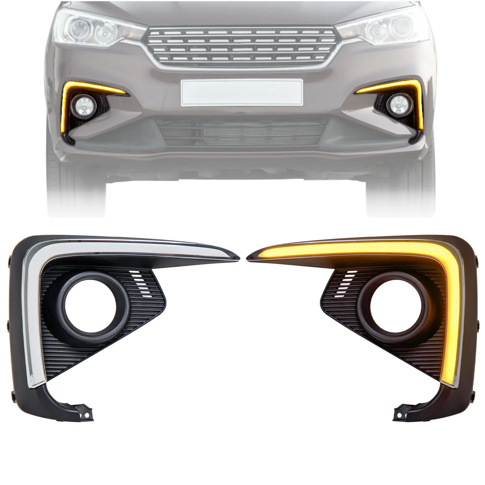 DRL Daytime Running Light for SUZUKI ERTIGA  2012 Two Colors with Running Turn Signals