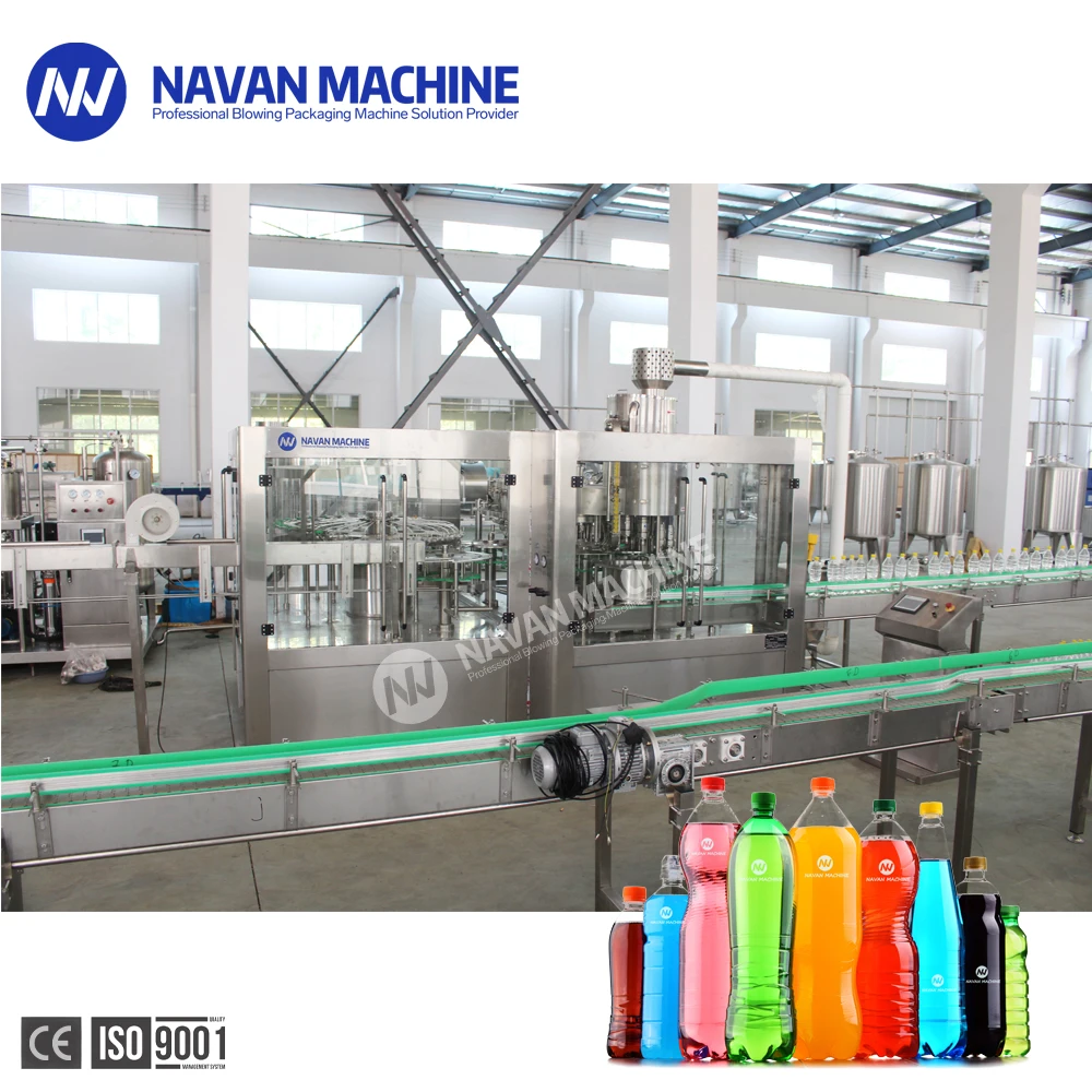 Complete Fully Automatic Carbonated Energy Drink Bottle Filling Production Line details