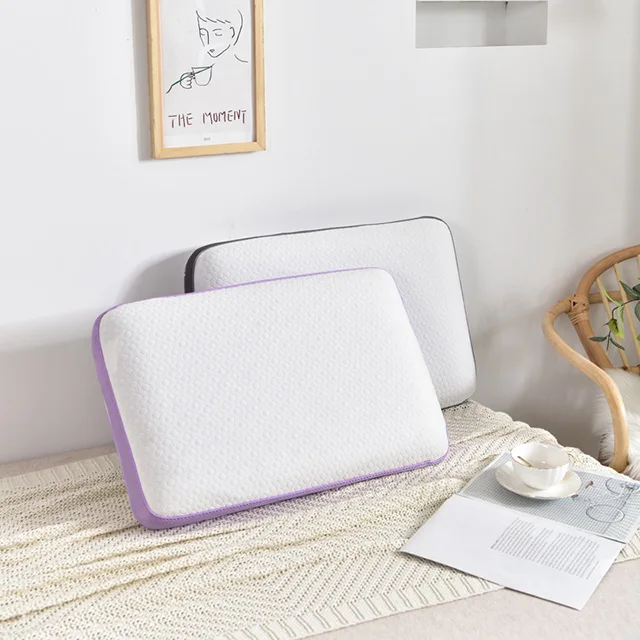 The Traditional Shape Bamboo Charcoal  Memory Foam Pillow With Hole