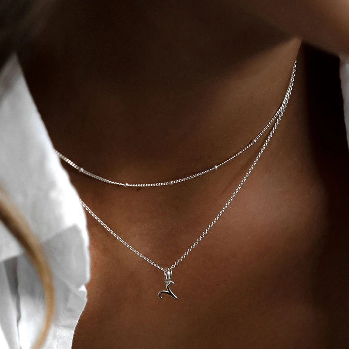 Симпатичные Bling Маленькая Silver925 матери груша зодиака ожерелье 18K золота латунь или 925 стерлингового серебра 12 Знак зодиака ожерелье