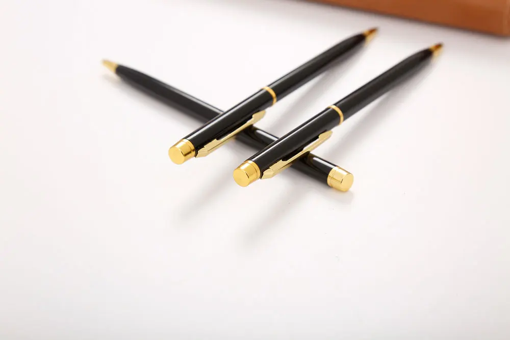 Business Ballpoint Pen Luxury Hotel Pen Promotional Metal Ball Pen Slim ...