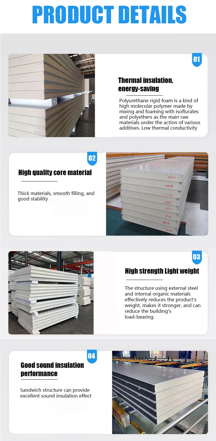 Storage Isolation Sandwich Panel, 20ft, Cold Room Panel - detail 4