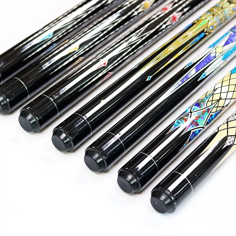 Newest Multi Color Canadian Maple Wood 1/2 Jointed 57 Inch 13mm Tip Billiard Pool Cue Stick