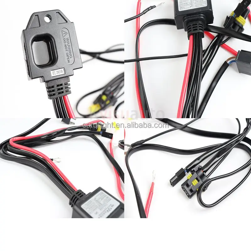Cql Xenon Hid Headlight Relay Wire Harness Controller For H4 Hi/lo 9007
