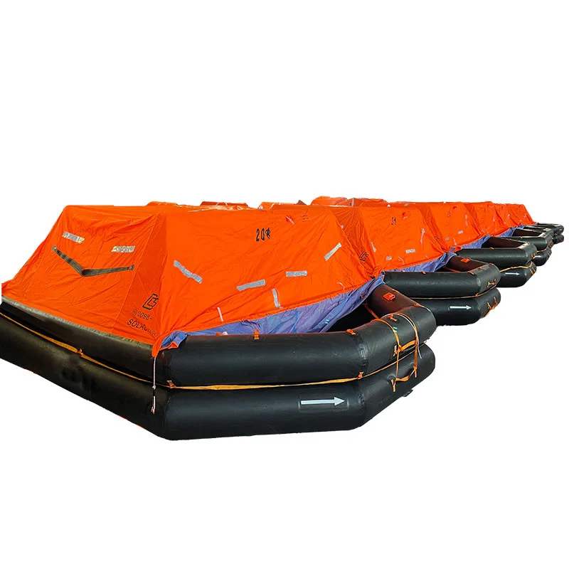 Low Price Throw-over Type Inflatable Liferaft  for Marine Lifesaving