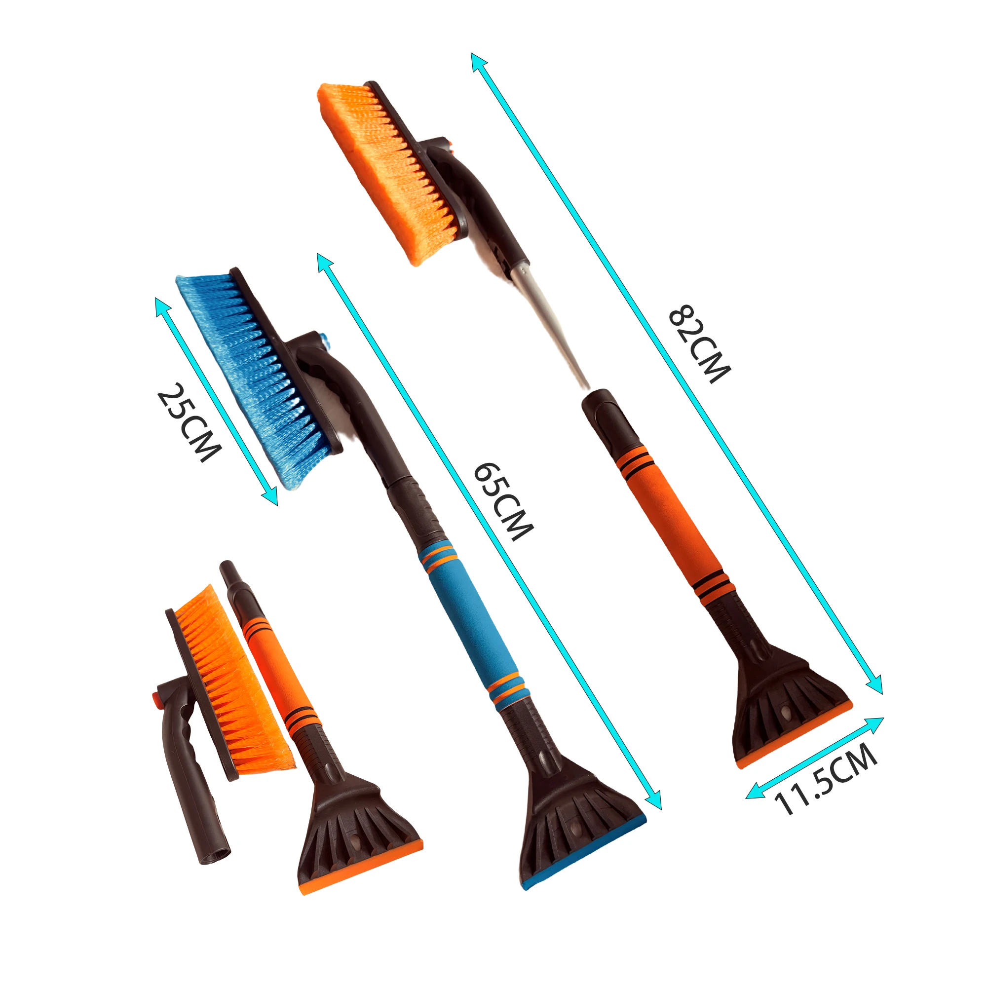 Телескопическая щетка для уборки снега