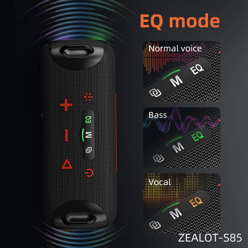 ZEALOT-S85M ワイヤレススピーカー S85M Wireless Karaoke speaker-ZEALOT
