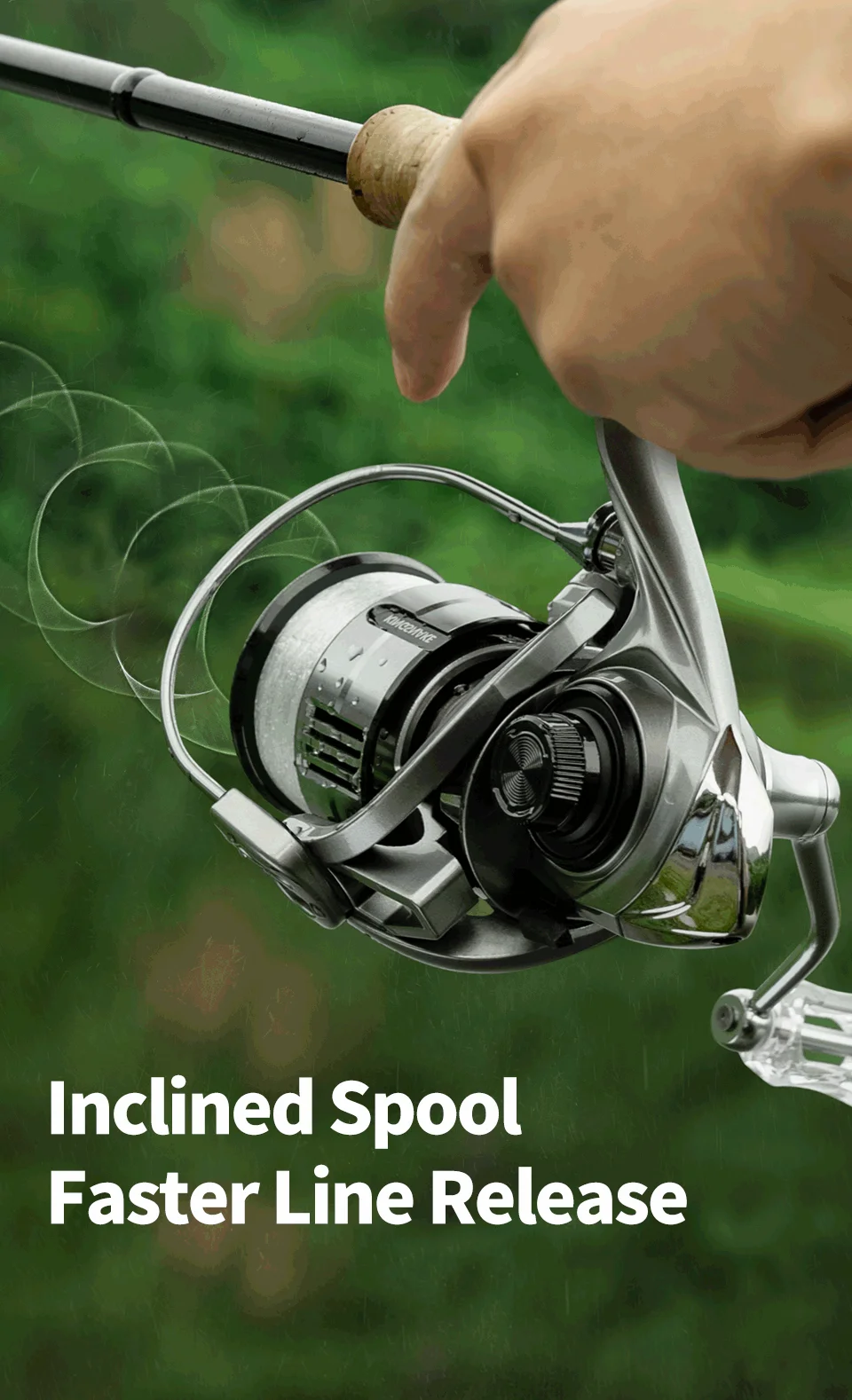 Linnhue Spinning Reel Ks1500 2500 7bbs Screwin Handle Carbon Fiber