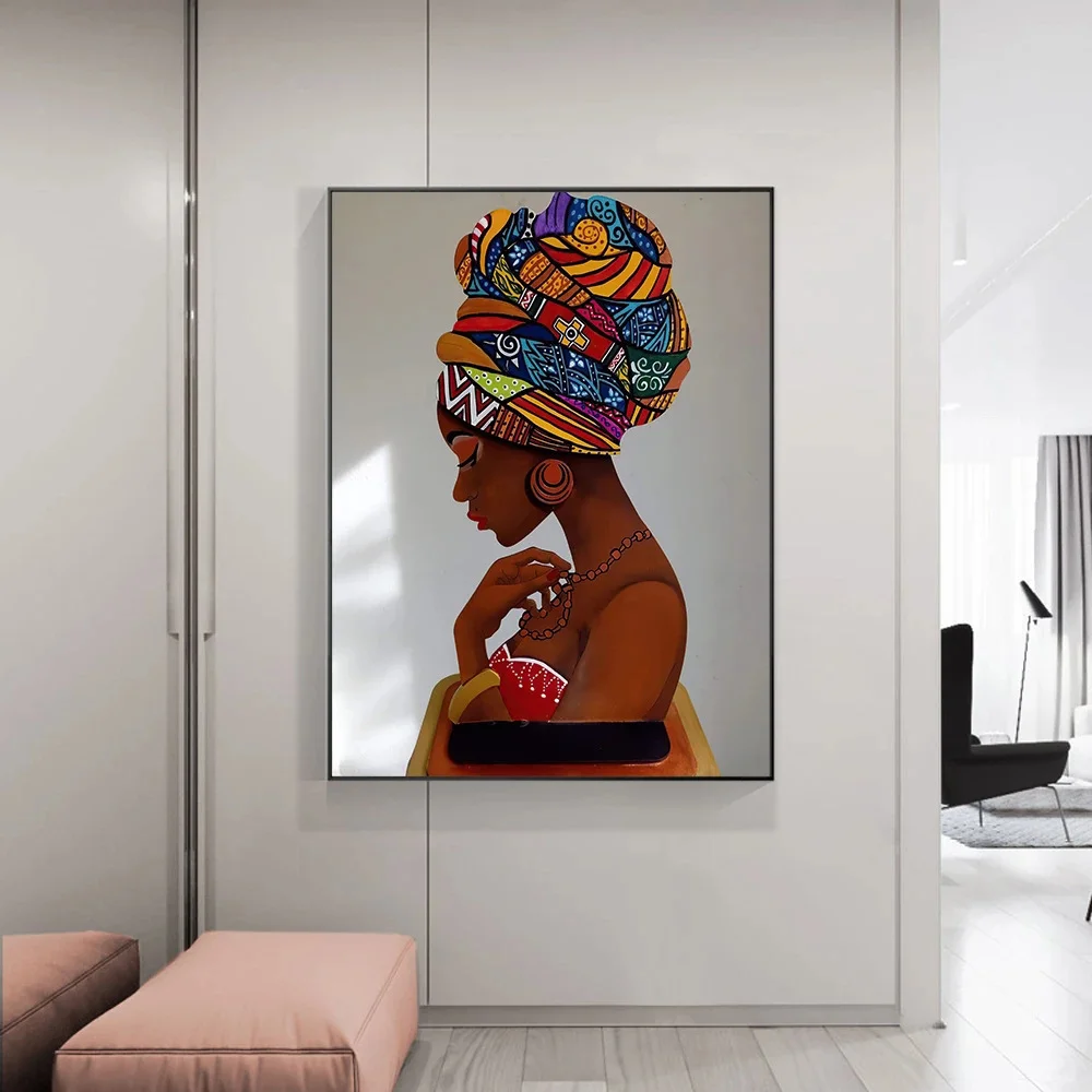 African Black Woman Graffiti Art Posters And Prints Abstract African ...