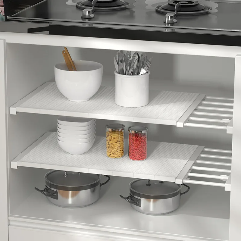 HOXMOMA Diviseur d'étagère Extensible, Support de Rangement réglable de Garde-Robe, Tablettes télescopiques, Séparateur d'étagère de Tension sans perçage,café,L 53 to 90cm W 30cm HOXMOMA Diviseur d'étagère Extensible, Support de Rangement réglable de Garde-Robe, Tablettes télescopiques, Séparateur d'étagère de Tension sans perçage,café,L 53 to 90cm W 30cm
