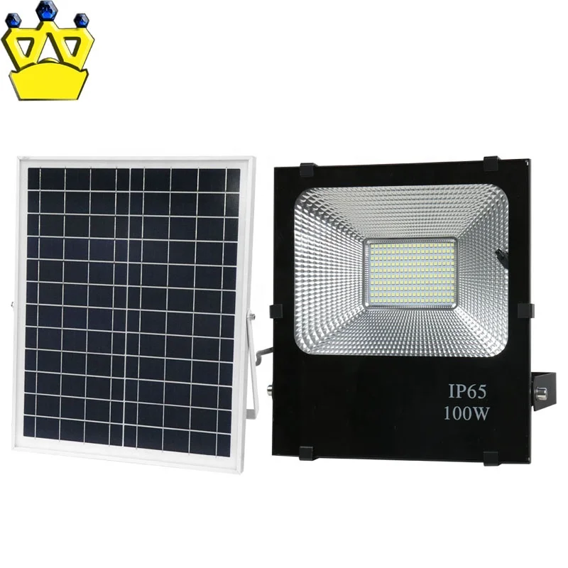 100W Solar Flood Light Outdoor LED Solar Flood Light IP65 Hight Lum