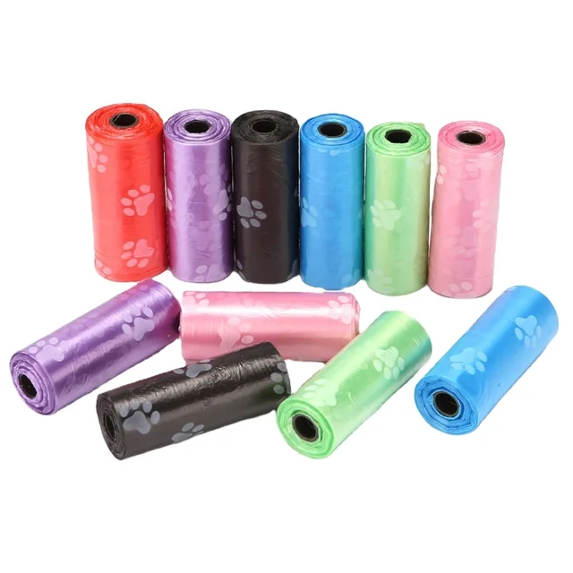 Eco Friendly products  Plastic Pet Waste Poo Bag Guaranteed Leak Proof Disposable Biodegradable Thick Dog cat  Poop Bags