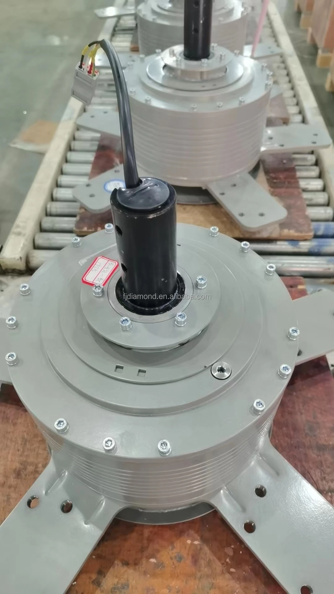 product 12ft 37m pmsm motor  giant fan spray hvls vertical fan pole mist fan-10