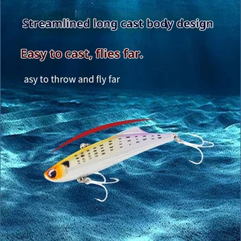 Lure Artificial Bait Sinking VIB Fishing Lure 90mm/27g UV Coated Laser Long-Cast ABS Hard Bait Simulation Without Hooks – Hard Lure – view 2